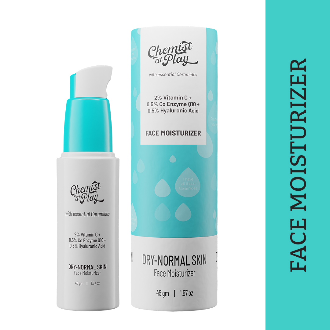 Chemist At Play Face Moisturizer For Dry-normal Skin - 45gm (2% Vitamin C + 0.5% Co Enzyme Q10 + 0.5