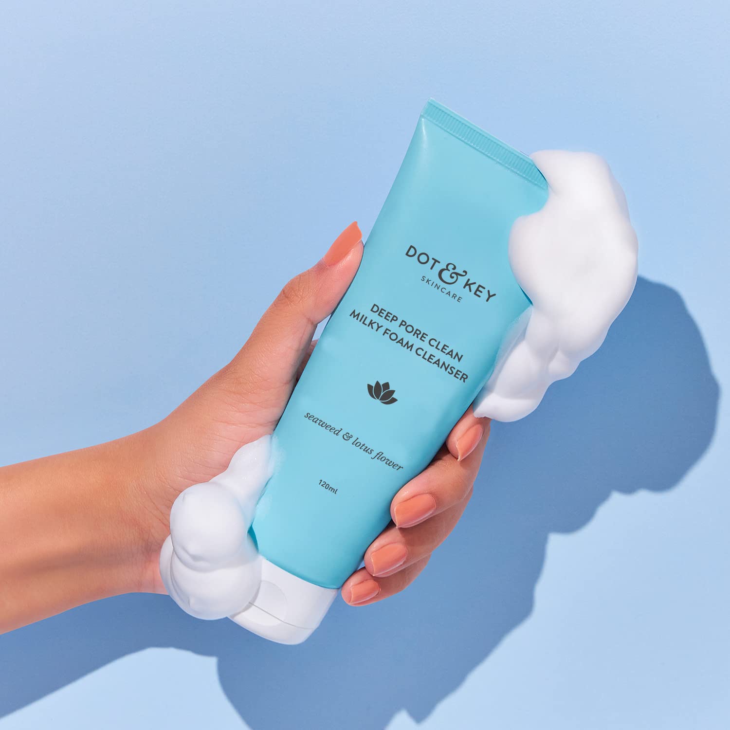 Dot & Key Deep Pore Clean Milky Foam Cleanser 120 ml