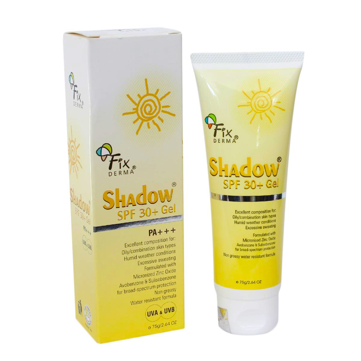 Fixderma shadow spf 30+ gel