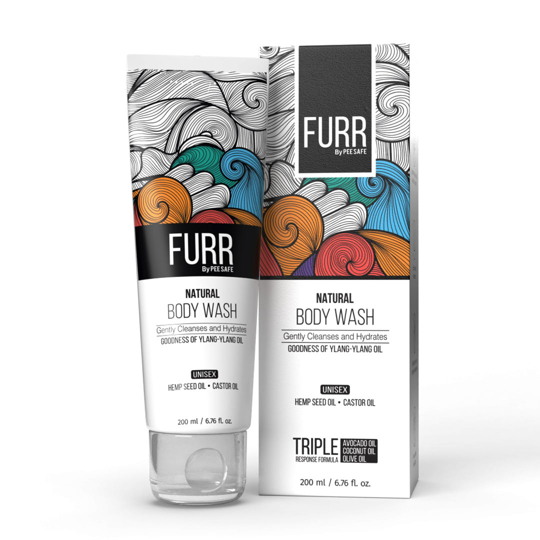 Furr By Pee Safe Natural Body Wash - 200 Ml| Ayurvedic And Natural | For Smooth And Glowing Skin
 