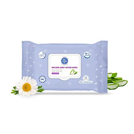 Natural water wipes
