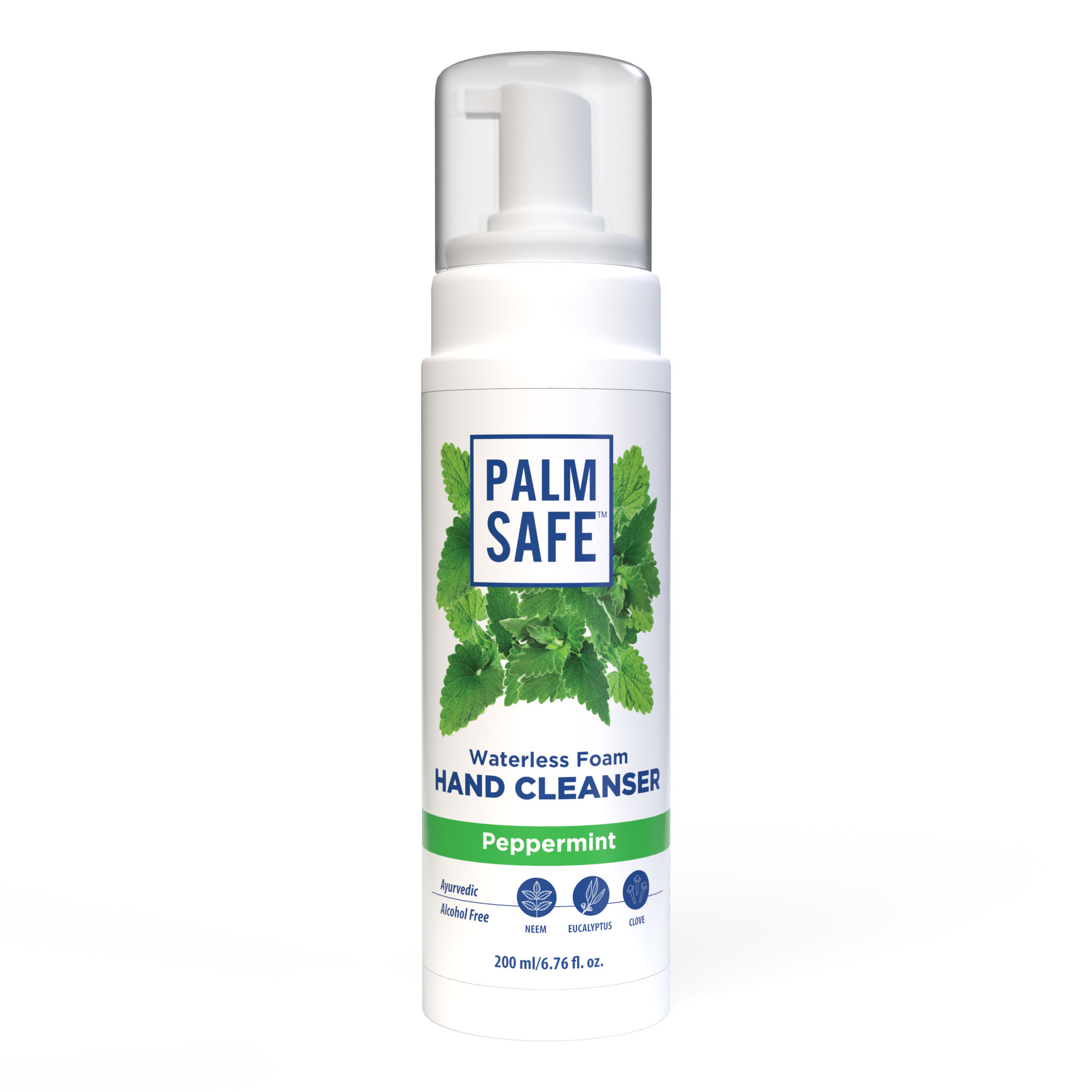Palm Safe Ayurvedic Foam Based Alcohol-free Cleanser 200ml 