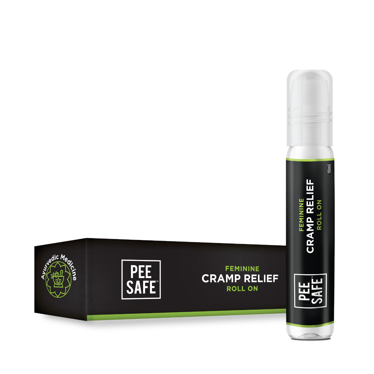 Pee Safe Feminine Cramp Relief Roll On For Period Pain - 10 Ml 