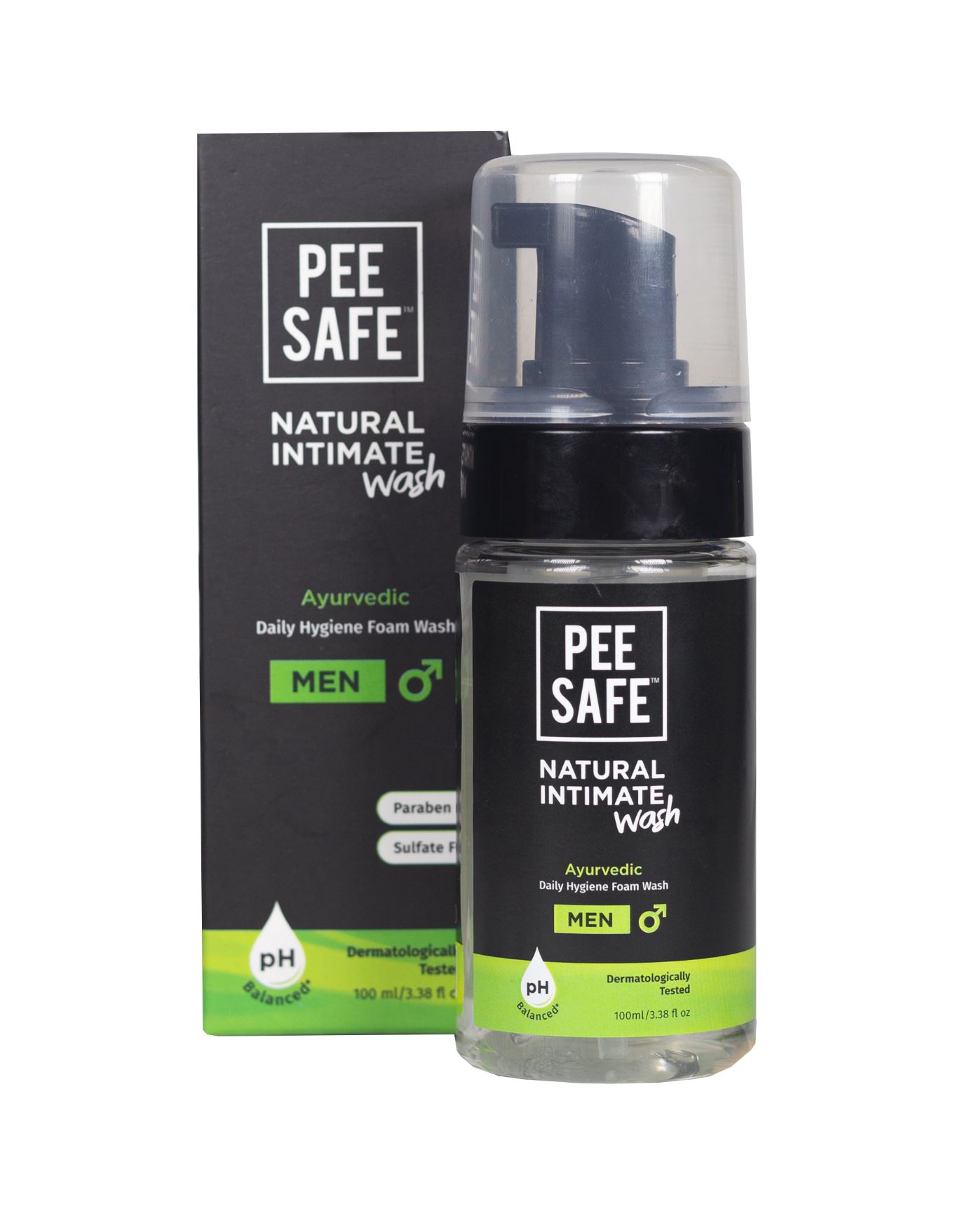 Pee Safe Natural Intimate Wash For Men With Ayurveda Extracts - 100 Ml 