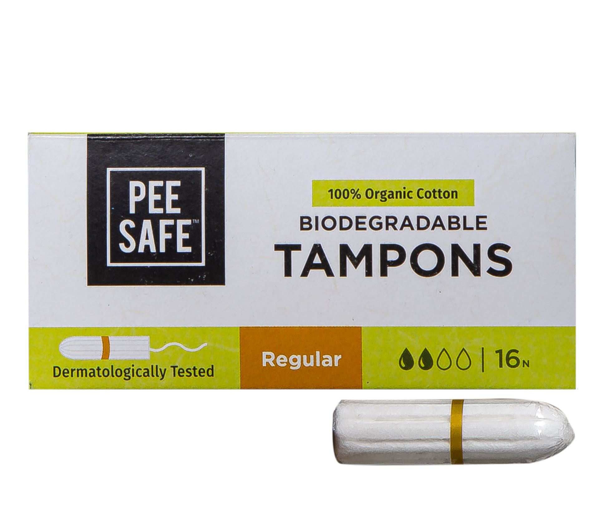 Pee Safe Organic Cotton Tampon (regular) 