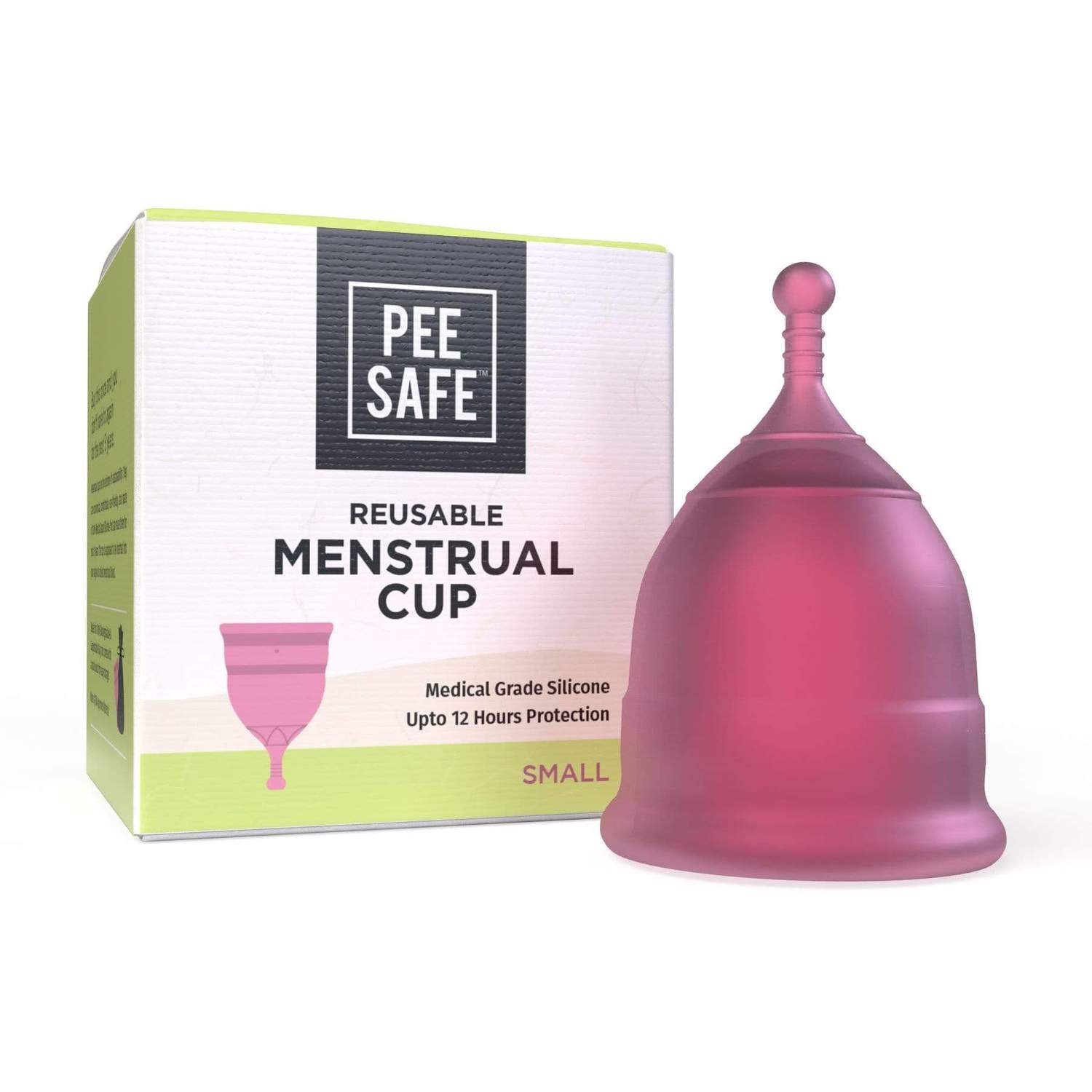 Pee Safe Reusable Menstrual Cup With Medical Grade Silcone For Women - Small 