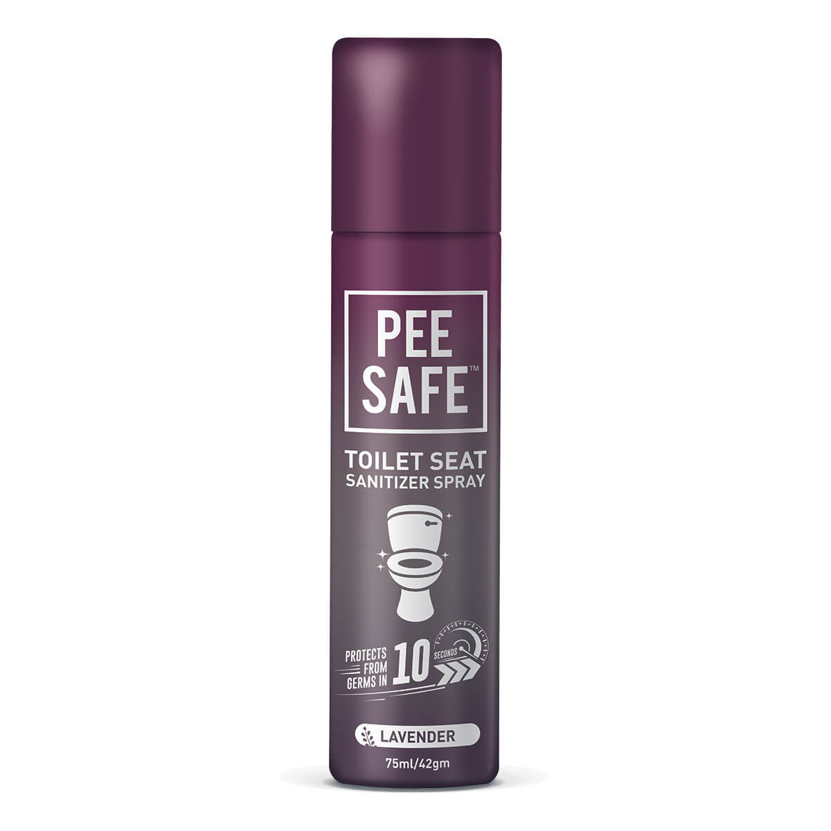 Peesafe - Toilet Seat Sanitizer Spray 75 Ml Lavender 