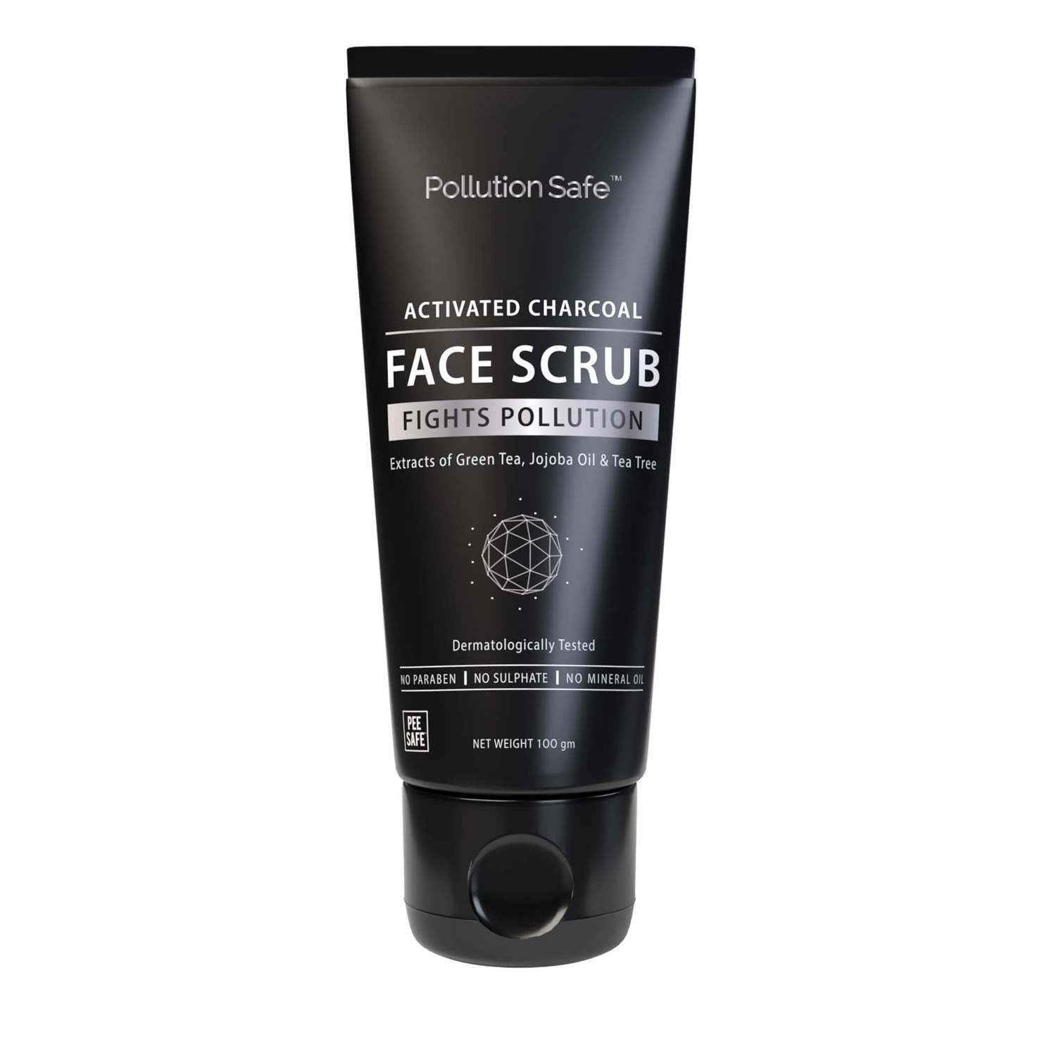 Pollution Safe Activated Charcoal Face Scrub ? 100gm 