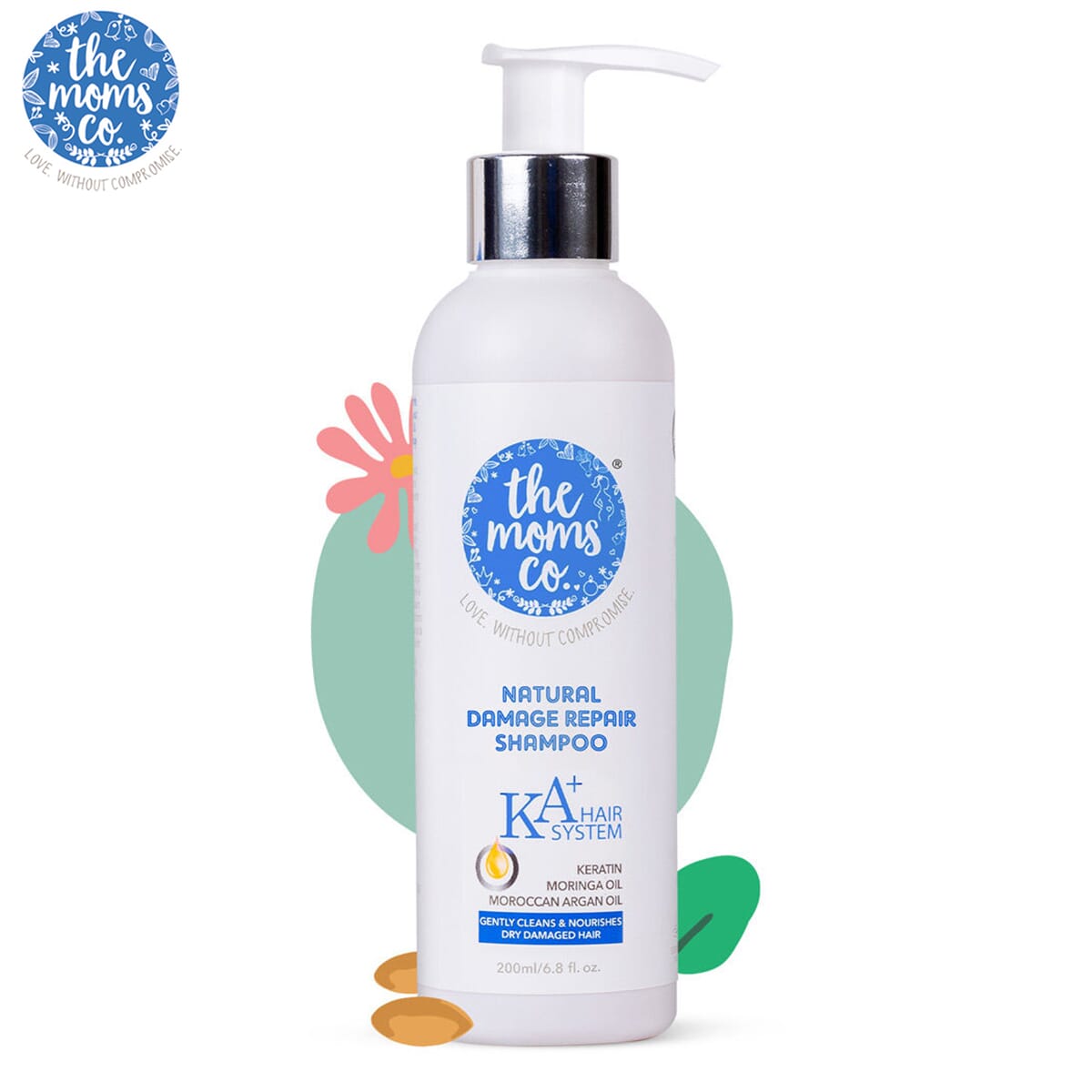 The Moms Co. Natural Damaged Control Shampoo-with Mono-carton