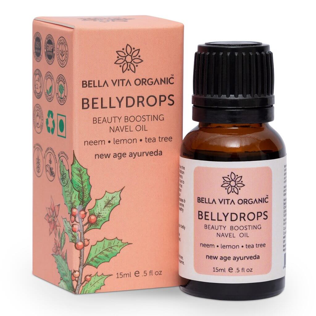 Bella Vita Belly Drops Ayurvedic Beauty Boosting Navel Oil For Luminous & Healthy Hair - 15 ml