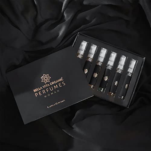 Bella Vita Organic Luxury Perfumes Gift Set for Men - 6x10 ml Pack