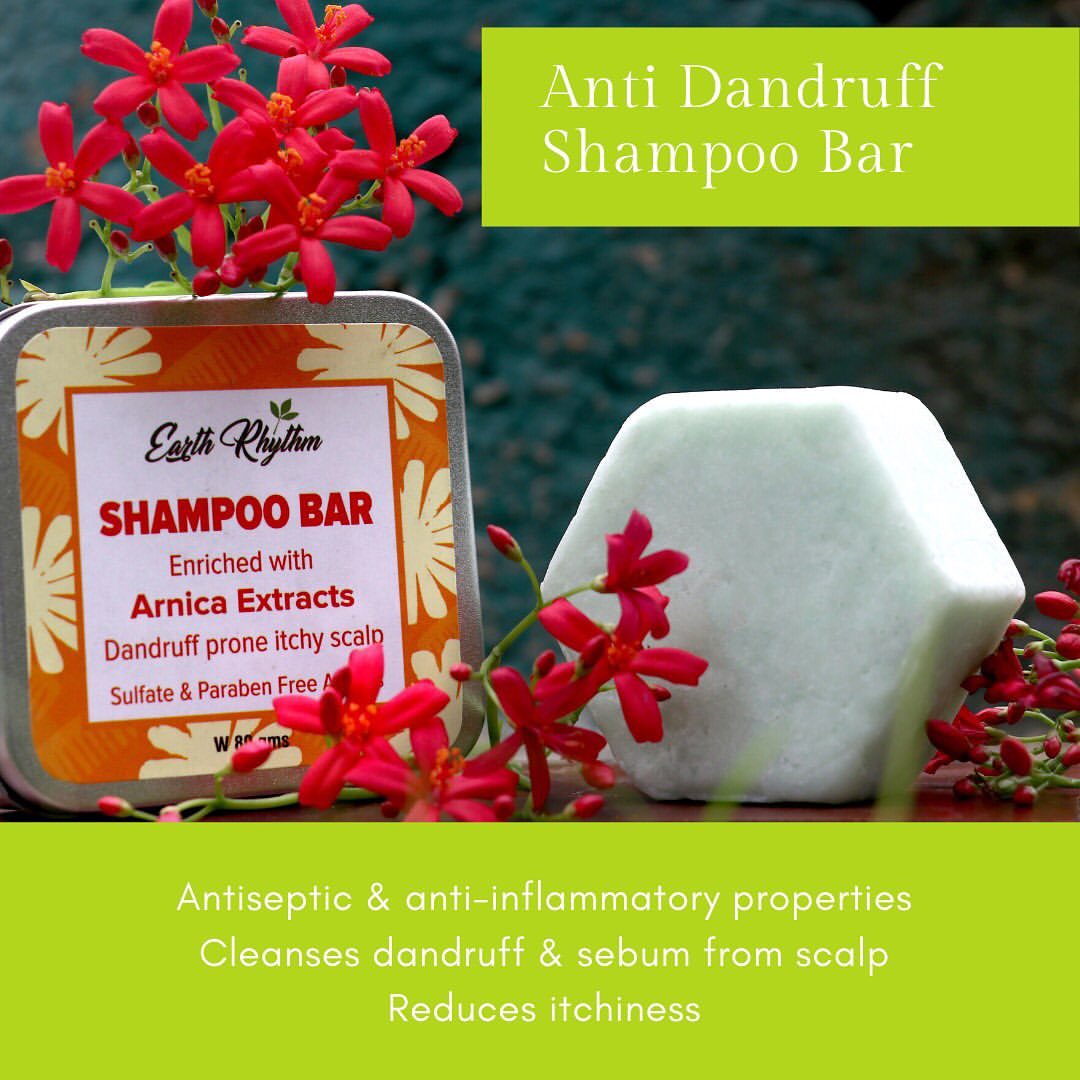 Earth Rhythm Anti Dandruff Shampoo Bar - 80 gm
