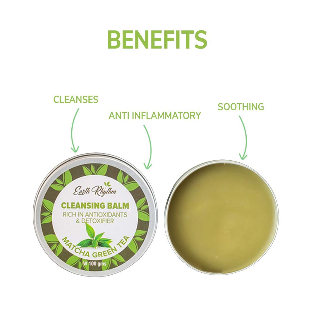 Earth Rhythm Cleansing Balm With Matcha Green Tea - 100 gm