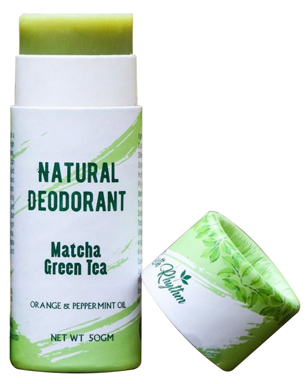 Earth Rhythm Natural Deodorant With Matcha Green Tea Extracts - 50 gm