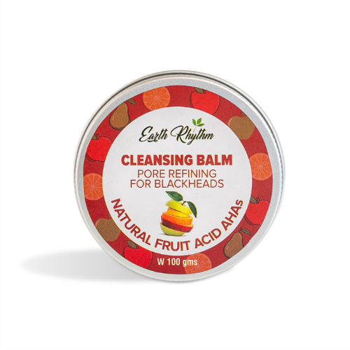 Earth Rhythm Pore Refining Cleansing Balm With Natural Fruit Ahas - 60 gm