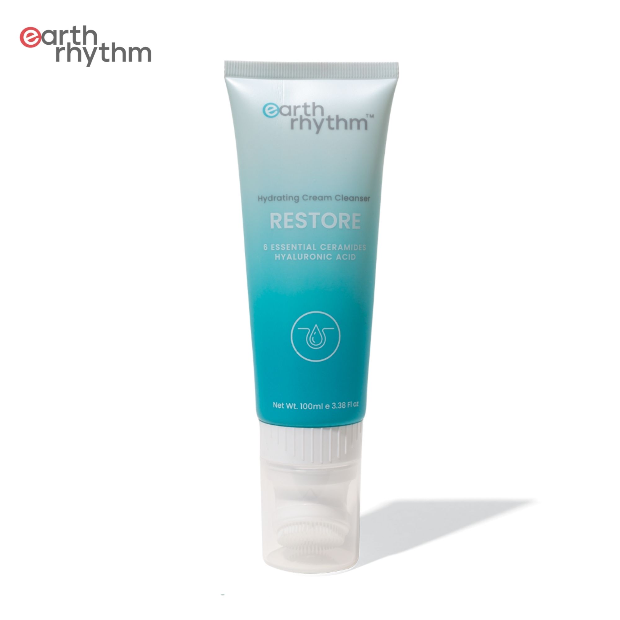 Earth Rhythm Restore Cream Cleanser with 6 Essential Ceramide Complex & Hyaluronic Acid (100 ml)