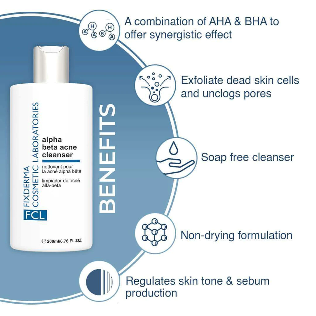 FCL alpha beta acne cleanser