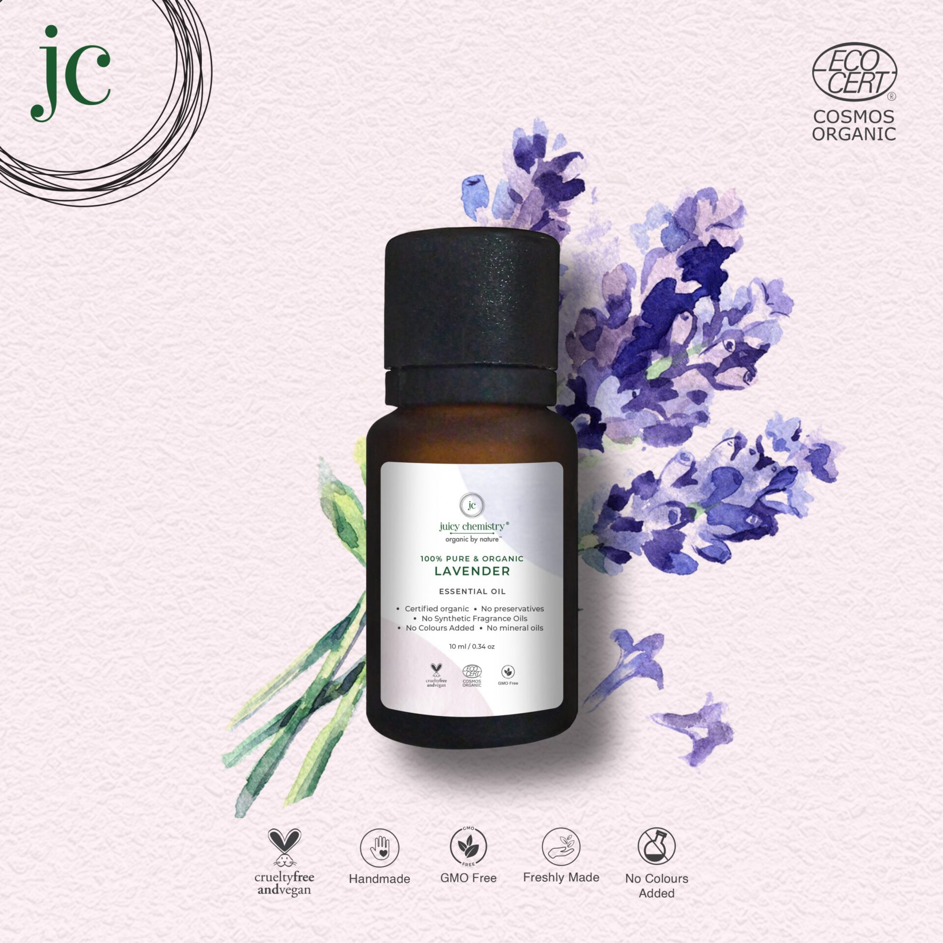 Juicy Chemistry Lavender Essential Oil - 10 ml