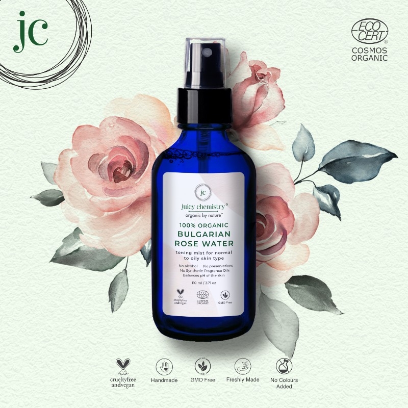 Juicy Chemistry Toning Mist for Normal to Oily Skin with Bulgarian Rose Water - 110 ml