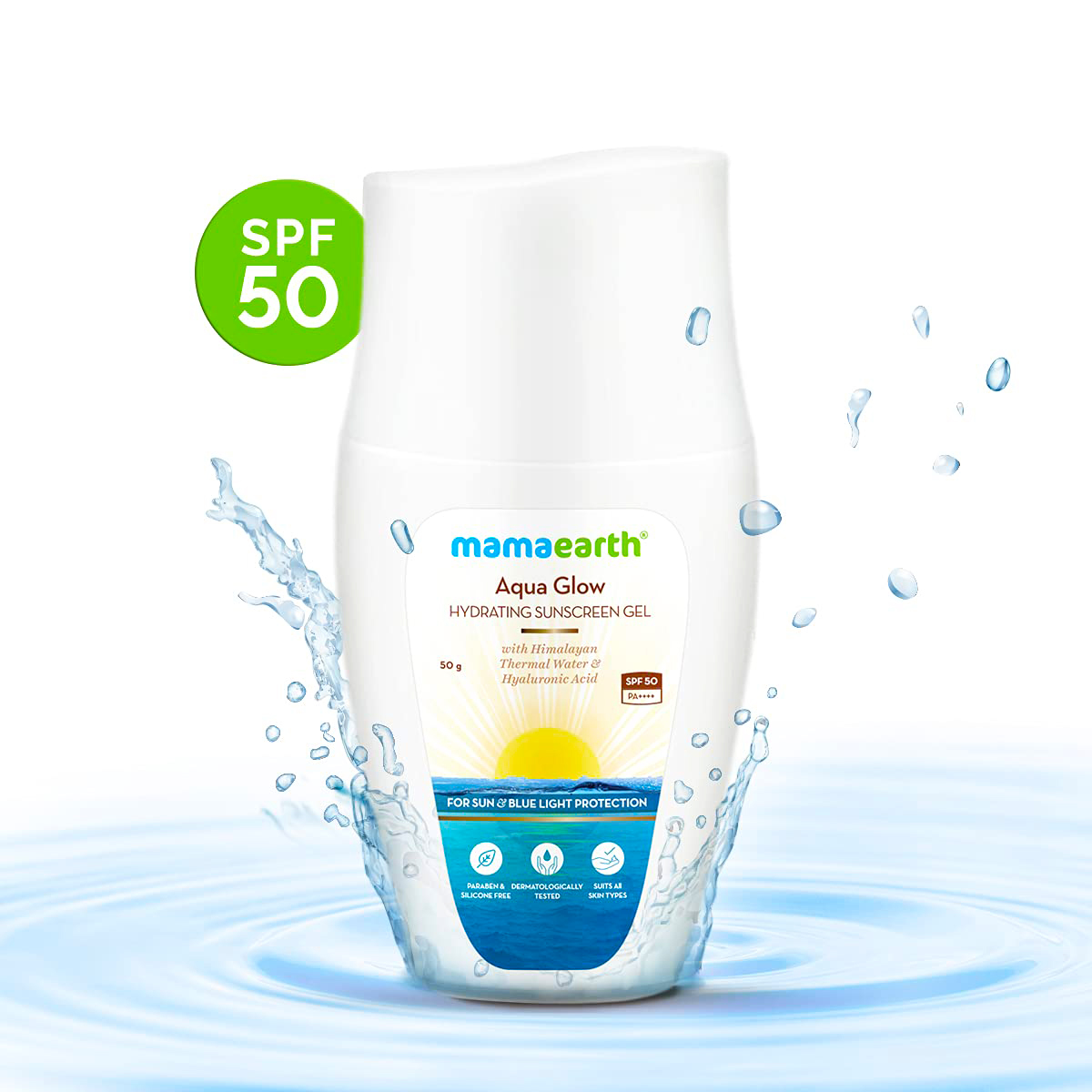 Mamaearth Aqua Glow  Hydrating Sunscreen Gel-50gm