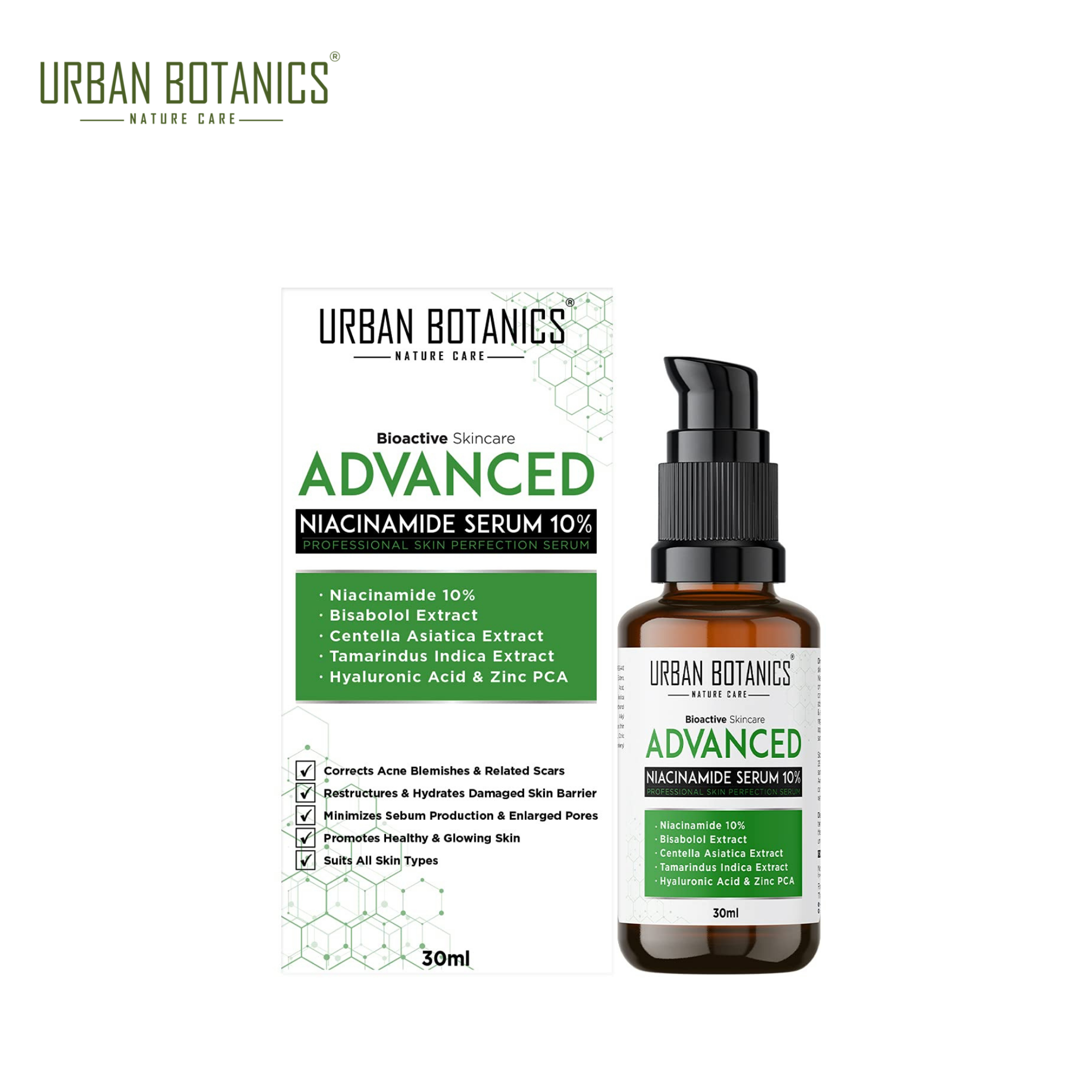Urban Botanics Advanced 10% Niacinamide Serum - 30 ml