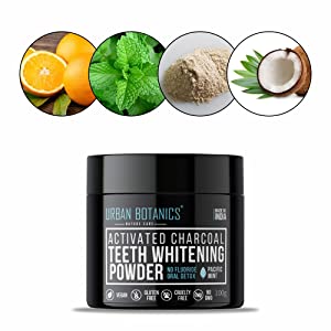 Urban Botanics Charcoal Teeth Powder - 100 gm