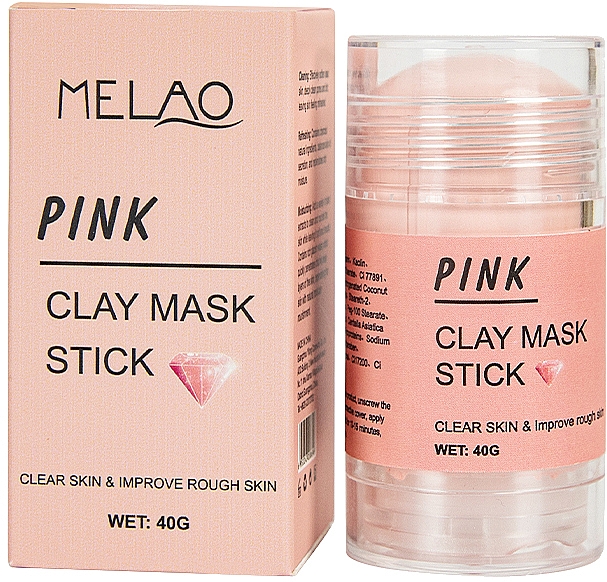 Melao Pink Clay Mask Stick 40g
