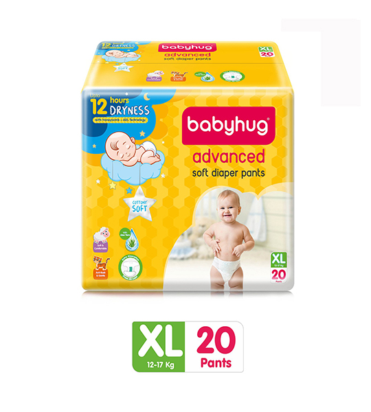 Babyhug Advanced Pant Style Diapers Extra Large - 20 Pieces