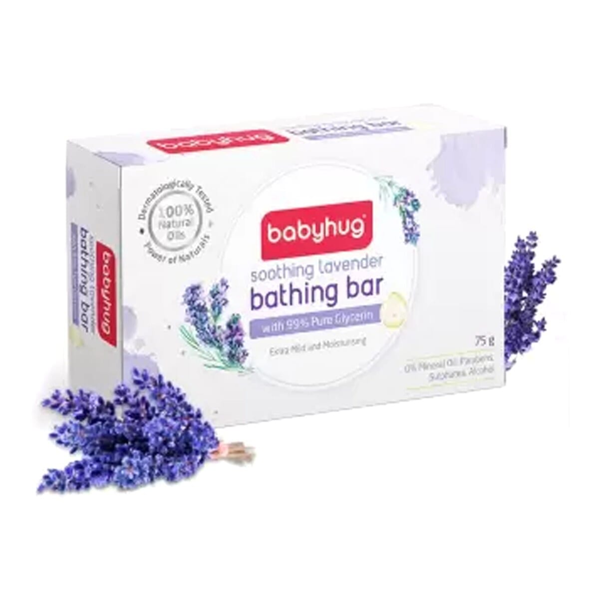 Babyhug Soothing Lavender Bathing Bar - 75 gm