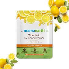 Mamaearth Vitamin C Bamboo Sheet Mask with Vitamin C & Honey - 25G