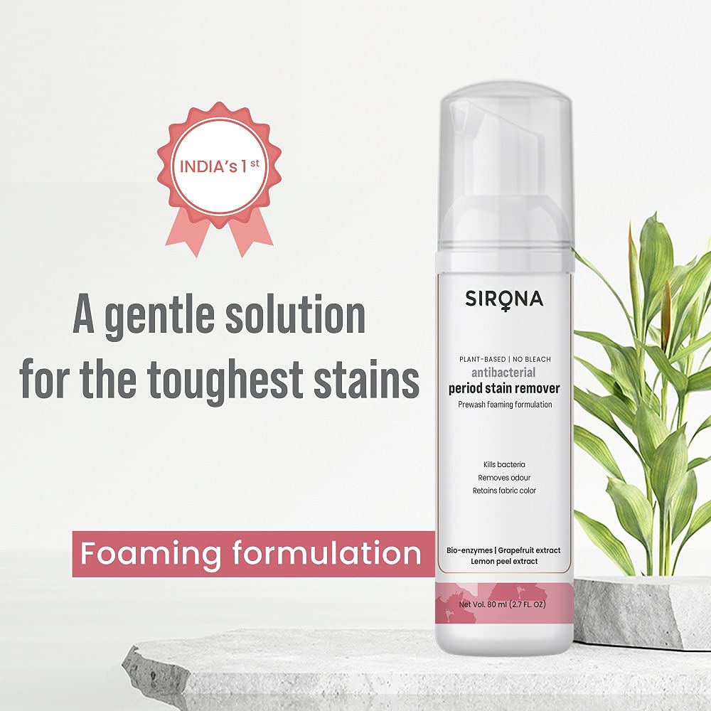 Sirona Antibacterial Period Stain Remover - 80 Ml