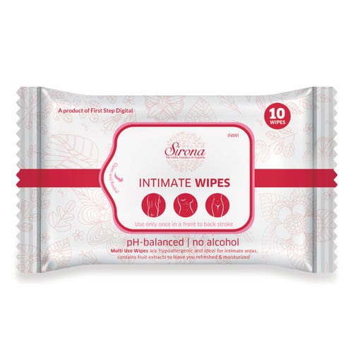Sirona Intimate Wet Wipes  10 Wipes (1 Pack - 10 Wipes Each)