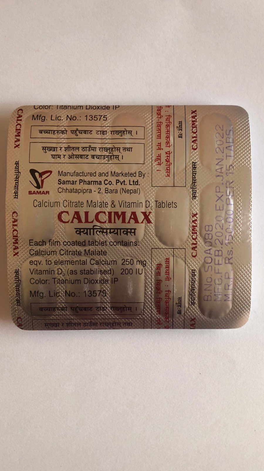 Calcimax Tablets